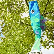 In the Breeze 48" Iridescent Cool Damsel Fish Windsock 5277 View 2