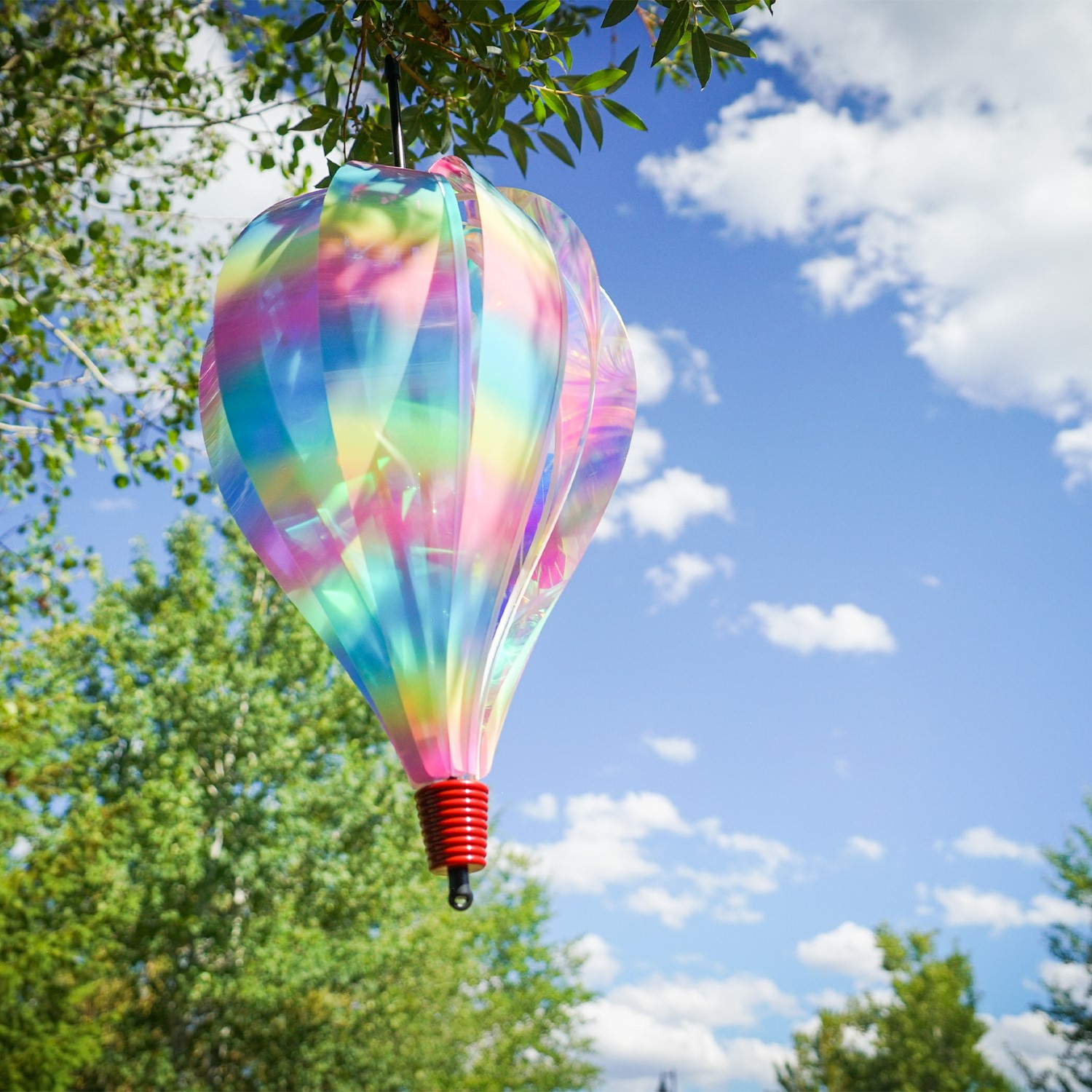 Striped Iridescent 10 Panel Hot Air Balloon | In the Breeze