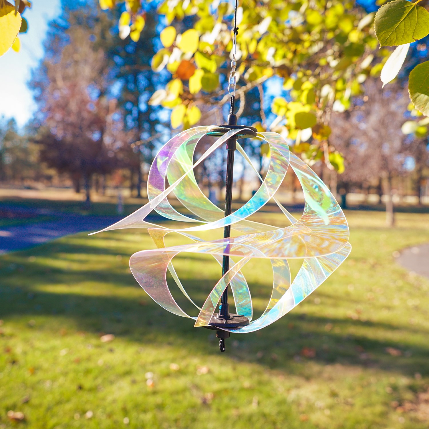 Iridescent Vortex Spinner | In the Breeze | Wholesale Garden Decor