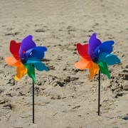 In the Breeze Rainbow Poly Petal Spinners - 8 PC 2864 View 3