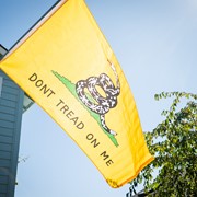 In the Breeze Dont Tread On Me 3x5 Grommet Flag 3634 View 3