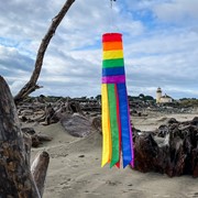 In the Breeze Rainbow Column 24" Windsock 4846 View 3