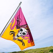 In the Breeze Flintlock Pirette 3x5 Grommet Flag 3643 View 3