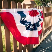 In the Breeze Pleated Fan Patriotic Bunting, 2' x 4' 3671 View 3