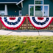 In the Breeze Pleated Fan Patriotic Bunting, 3' x 6' 3675 View 3