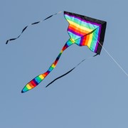 In the Breeze Rainbow Stripe 46" Fly-Hi Kite 3177 View 3