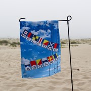 In the Breeze Welcome Aboard Lustre Garden Flag 7408 View 3