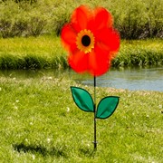 In the Breeze 19" Red Sunflower Spinner 2742 View 3