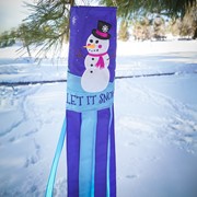 In the Breeze Let it Snow 40" Windsock 5026 View 3
