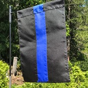 In the Breeze Thin Blue Line Garden Flag 3692 View 3