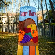 Breeze Decor Happy Harvest Scarecrow Garden Flag Set Fall & Autumn Pumkins ＿並行輸入品 Breeze Decor Happy Harvest Garden Flag Set Wall Hanger Fall \u0026 Autumn  Scarecrow Pumkins Sunflower Leaves Season Autumntime House Decoration  Banner