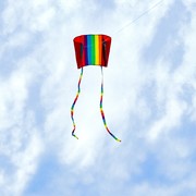 In the Breeze Rainbow Stripe Sled Kite 3244 View 3