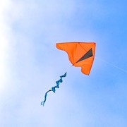 In the Breeze Orange Colorblock Delta with Teal Blue Twister Tail 3247 View 3