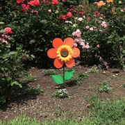 In the Breeze 12" Orange Sunflower 2704 View 3