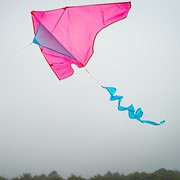 In the Breeze Pink/Aqua Colorblock Delta Kite 3271 View 3