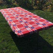 In the Breeze Plaid 6' Tablecloth 8002 View 3