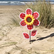 In the Breeze 12" Paisley Sunflower with Leaves 2662 View 3