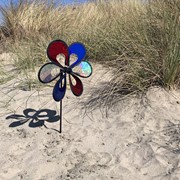 In the Breeze 10" Red, White and Blue Mylar Windee Wheelz Spinner 2669 View 3