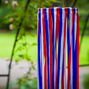 In the Breeze 39" Red, White & Blue Ribbon Windsock 5189 View 3