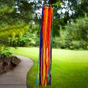 In the Breeze 24" Rainbow Ribbon Windsock 5186 View 3