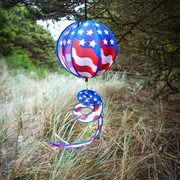In the Breeze 11" USA Flag Hanging Ball Spinner 2490 View 3