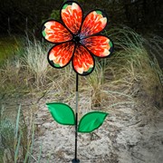 In the Breeze 13.5" Mum Spinner with Leaves 2642 View 3