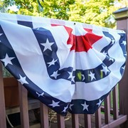 In the Breeze Blue Stripe Printed Bunting, 2' x 4' 3711 View 3