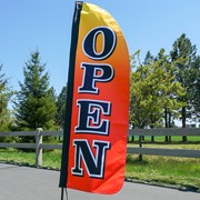 In the Breeze 4' Heavy Duty Open Gradient Double Sided Feather Banner 4557 View 3