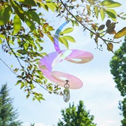 In the Breeze 8" Iridescent Tear Drop Curlie with Crystal Spinner 9154 View 3