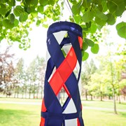 In the Breeze Red, White & Blue Diagonal Weave 40" Windsock 5217 View 3