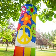 In the Breeze Peace, Love & Happiness 40" Inspiration Windsock 5214 View 3