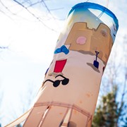 In the Breeze Beach Day 40" Illusion Windsock 5246 View 3