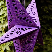 In the Breeze Purple Paper Star Lantern 9175 View 3
