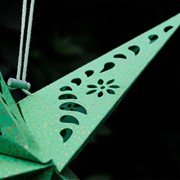 In the Breeze Green Paper Star Lantern 9178 View 3