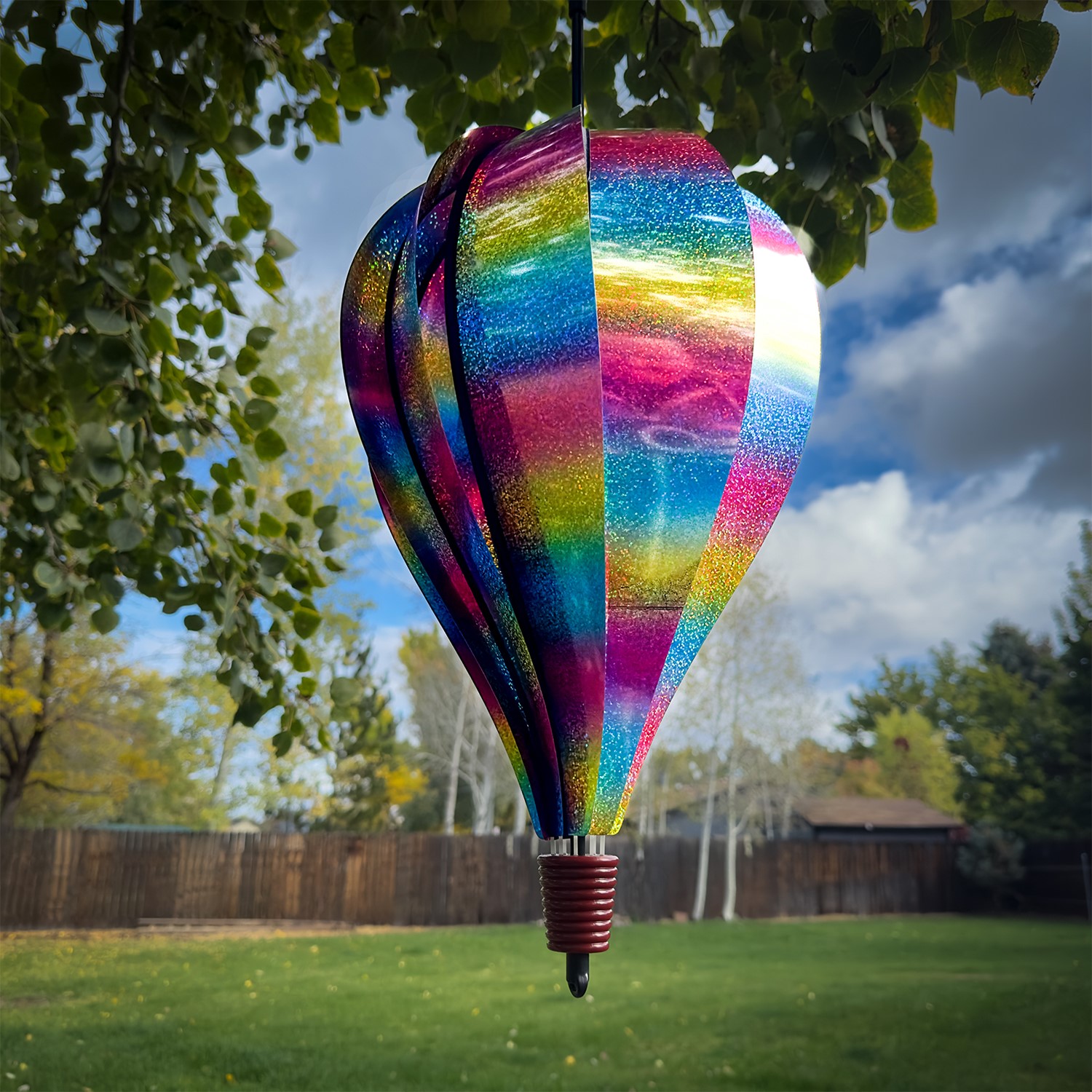 Rainbow Whirl 10 Panel Hot Air Balloon | In the Breeze