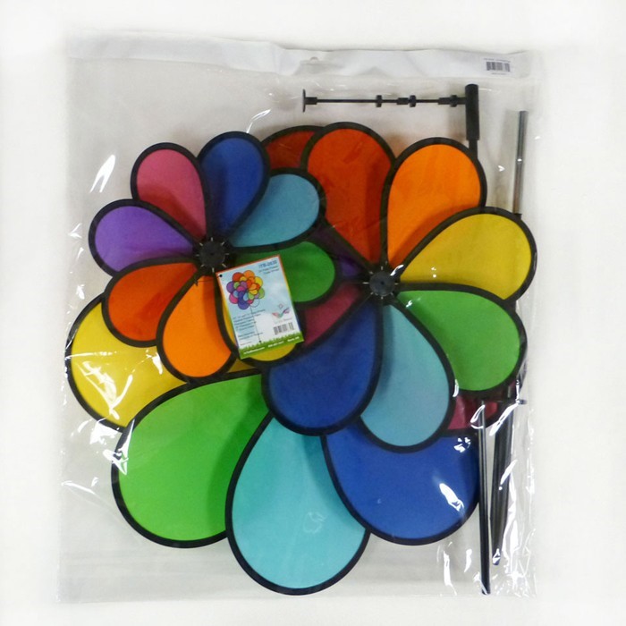 24 Petal Flower Triple Wheel Spinner | In the Breeze 24 Petal Flower Triple Wheel Spinner | In the Breeze