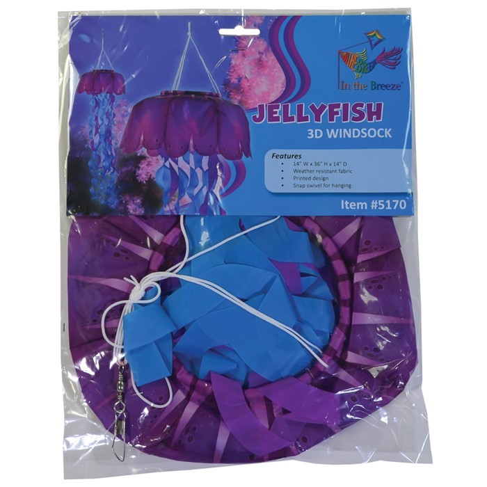 Jellyfish 3D Windsock | In the Breeze | Wholesale Garden Décor and