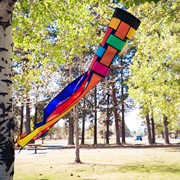 In the Breeze Rainbow Weave 60" Windsock 4663 View 4