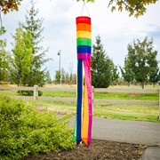 In the Breeze Rainbow Column 50" Windsock 4927 View 4