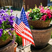 In the Breeze U.S. Flag 12x18 Stick Flag - 12 PC 3670 View 4