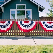 In the Breeze Pleated Fan Patriotic Bunting, 2' x 4' 3671 View 4