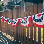 In the Breeze 6-Panel Patriotic Pleated Fan Bunting String 3680 View 4