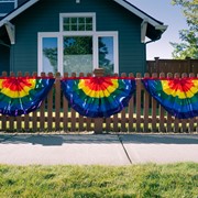 In the Breeze Pleated Fan Rainbow 2' x 4' Bunting 3687 View 4