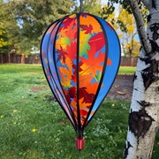 In the Breeze Fall Leaves 10 Panel Hot Air Balloon Spinner 0997 View 4