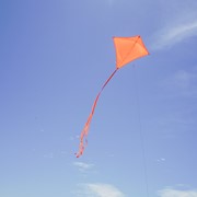 In the Breeze Tangerine Colorfly 30" Diamond Kite (+) 3298 View 3