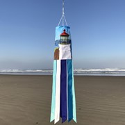 In the Breeze Coastal Lighthouse 40" Windsock 5131 View 4