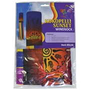 In the Breeze Kokopelli Sunset 40" Windsock 5136 View 3