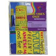 In the Breeze Good Vibes Only 40" Windsock 5138 View 4