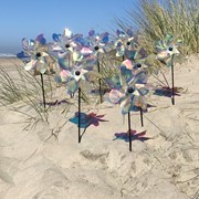 In the Breeze Iridescent 8" Pinwheel Spinner with Fiberglass Wand - 8 PC 2664 View 4