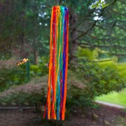 In the Breeze 24" Rainbow Ribbon Windsock 5186 View 4